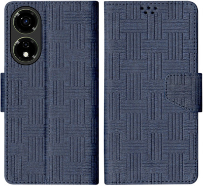 SBMS Flip Cover for itel Color Pro 5G / itel P55 5G Back Cover Case with Magnatic Closure(Blue, Shock Proof, Pack of: 1)