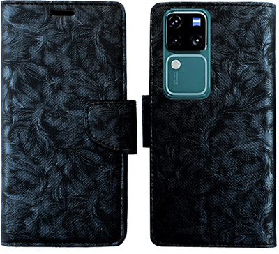 Toklot Flip Cover for Vivo V30 Pro 5G(Black, Pack of: 1)