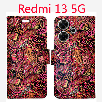 Toklot Flip Cover for Redmi 13 5G(Red, Pack of: 1)