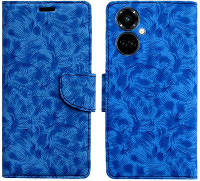 Realgo Flip Cover for Tecno Camon 19(Blue, Pack of: 1)