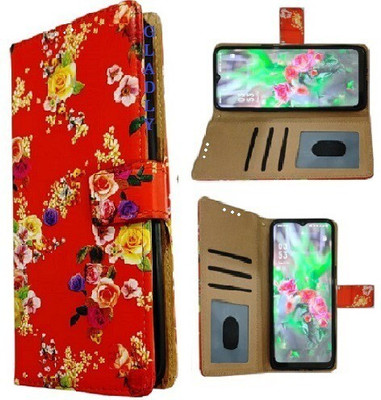 GLADLY Flip Cover for Redmi Note 11T 5G(Red, Dual Protection, Pack of: 1)