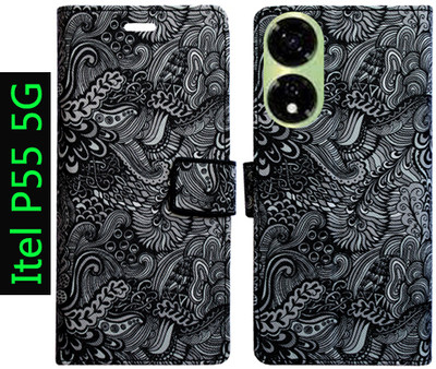 Toklot Flip Cover for Itel P55 5G(Multicolor, Pack of: 1)