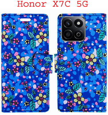 Toklot Flip Cover for Honor X7C 5G(Blue, Pack of: 1)