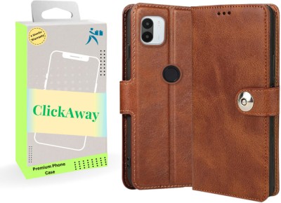 Gaffar Wale Flip Cover for Mi Poco C50 Poco C51(Brown, Dual Protection, Pack of: 1)