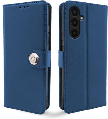 Pikkme Flip Cover for Samsung Galaxy A35 5G(Blue, Cases with Holder, Pack of: 1)