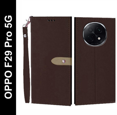 Wynhard Flip Cover for OPPO F29 Pro 5G(Brown, Grip Case, Pack of: 1)