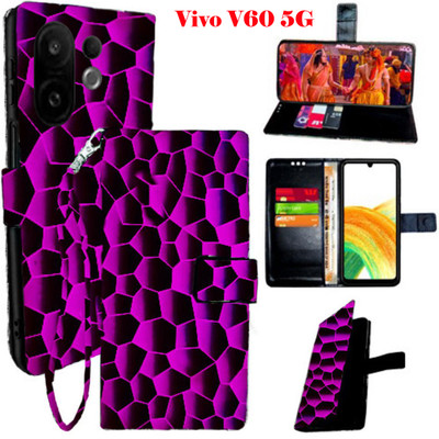 Shanno Enterprises Flip Cover for Vivo V60 5G(Black, Pack of: 1)