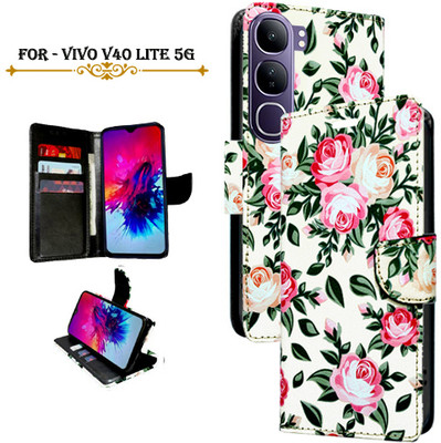 PARGO Flip Cover for Vivo V40 Lite 5G(White, Pack of: 1)