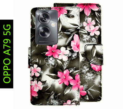 Toklot Flip Cover for OPPO A79 5G(Black, Pack of: 1)