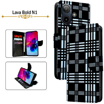 Asmart Flip Cover for Lava Bold N1(Black, Pack of: 1)