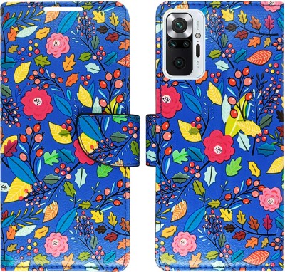 MyFlips Flip Cover for Redmi Note 10 Pro, Redmi Note 10 Pro Max(Blue, Magnetic Case, Pack of: 1)