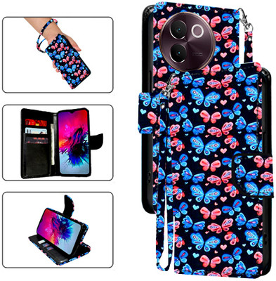 PARGO Flip Cover for Vivo V30E 5G(Black, Pack of: 1)