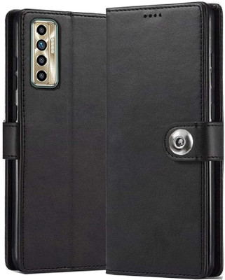 Chaseit Flip Cover for Tecno Camon 17 Pro(Black, Dual Protection, Pack of: 1)