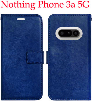 Mxkart Flip Cover for Nothing Phone 3a 5G(Blue, Pack of: 1)