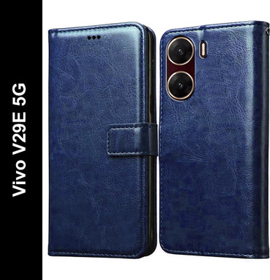 Casotec Flip Cover for Vivo V29E 5G(Blue, Pack of: 1)