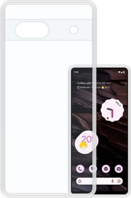 Phone Care Flip Cover for Google Pixel 7(Transparent, White, Grip Case, Pack of: 1)
