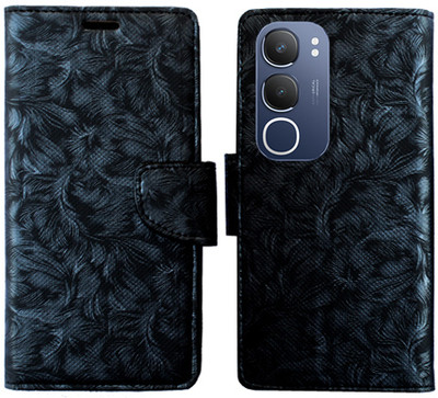 Shanno Enterprises Flip Cover for Vivo Y19s 5G(Black, Pack of: 1)