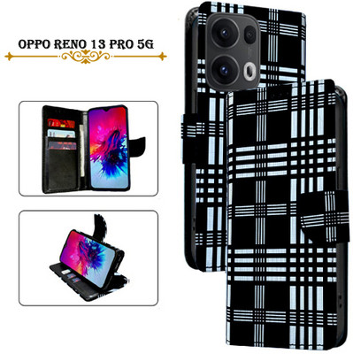 PARGO Flip Cover for OPPO Reno 13 Pro 5G(Black, Pack of: 1)