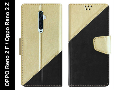 SBMS Flip Cover for Oppo Reno2 F / Reno2 F / Reno 2 Z / Reno2 Z Back Cover Case with Magnatic Closure(Black, Shock Proof, Pack of: 1)