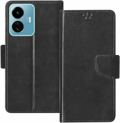 Juberous Flip Cover for iQOO Z6 Pro 5G(Black, Shock Proof, Pack of: 1)