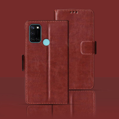 Kalua Mall Flip Cover for Realme C17(Maroon, Pack of: 1)