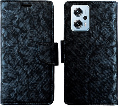 Realgo Flip Cover for Redmi K50i 5G(Black, Pack of: 1)