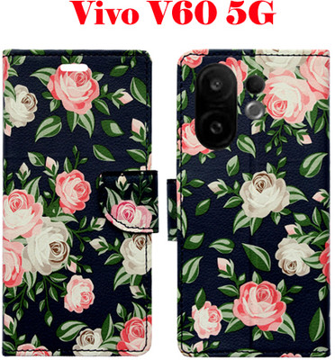 Toklot Flip Cover for Vivo V60 5G(Black, Pack of: 1)