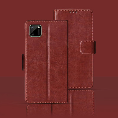 Kalua Mall Flip Cover for REALME C11(Maroon, Pack of: 1)