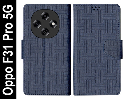 SBMS Flip Cover for Oppo F31 Pro 5G Back Cover Case with Magnatic Closure(Blue, Shock Proof, Pack of: 1)