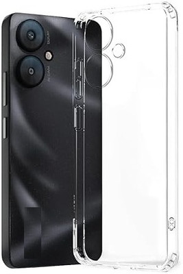 Phone Care Flip Cover for REDMI 13c 5G(Transparent, White, Grip Case, Pack of: 1)