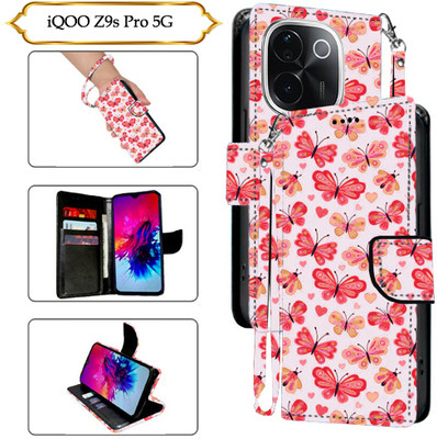 PARGO Flip Cover for iQOO Z9s Pro 5G(Red, Pack of: 1)