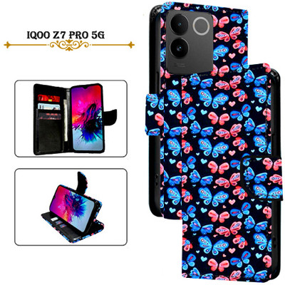 PARGO Flip Cover for iQOO Z7 Pro 5G(Black, Pack of: 1)
