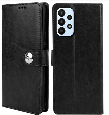 Winkel Flip Cover for Samsung Galaxy A73 5G(Black, Cases with Holder, Pack of: 1)