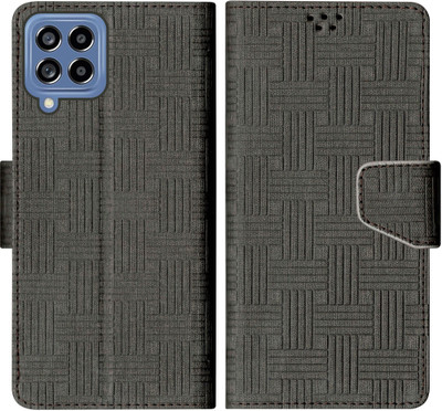 SBMS Flip Cover for Samsung Galaxy M33 5G(Black, Shock Proof, Pack of: 1)