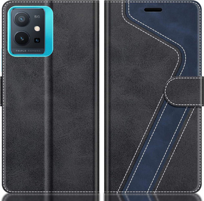 CYOR Flip Cover for VIVO T1 5G(Black, Multicolor, Dual Protection, Pack of: 1)