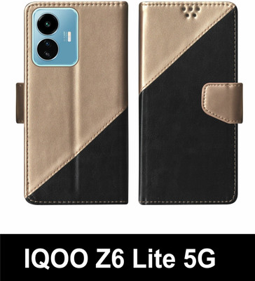 korumacase Flip Cover for IQOO Z6 Lite 5G Multi(Black, Shock Proof, Pack of: 1)
