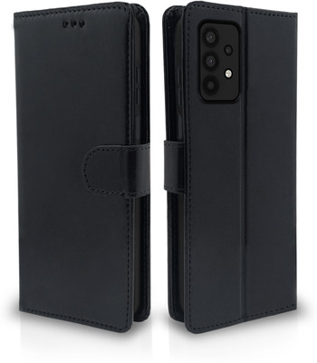 Pikkme Flip Cover for Samsung Galaxy M32 5G, Samsung Galaxy A32 5G(Black, Cases with Holder, Pack of: 1)