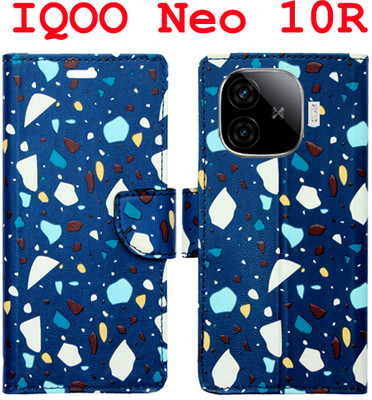Mxkart Flip Cover for IQOO Neo 10R 5G(Blue, Pack of: 1)