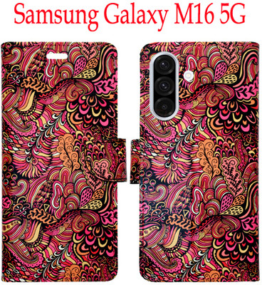Mxkart Flip Cover for Samsung Galaxy M16 5G(Red, Pack of: 1)