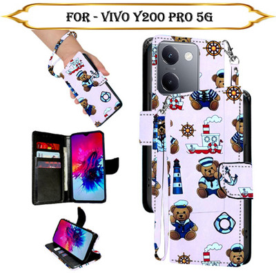 PARGO Flip Cover for Vivo Y200 Pro 5G(Multicolor, Pack of: 1)