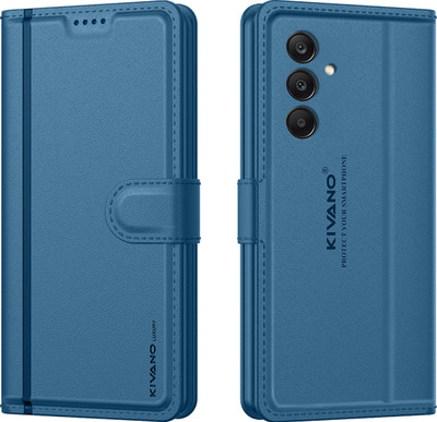 KIVANO LUXE Flip Cover for Samsung Galaxy F15 5G / Samsung Galaxy M15 5G(Blue, Magnetic Case, Pack of: 1)