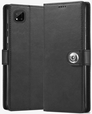 ExclusivePlus Front & Back Case for Realme C11 2021 | Premium Imported Business Series Wallet Flip Back Cover(Black, Dual Protection, Pack of: 1)