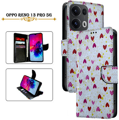 Asmart Flip Cover for OPPO Reno 13 Pro 5G(White, Pack of: 1)