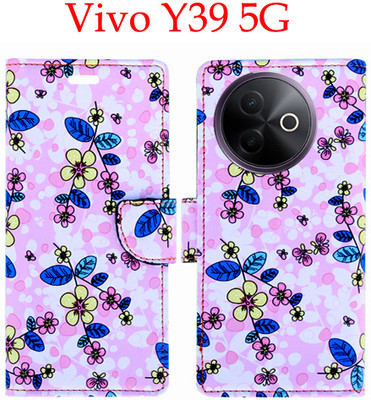 Toklot Flip Cover for Vivo Y39 5G(Pink, Pack of: 1)