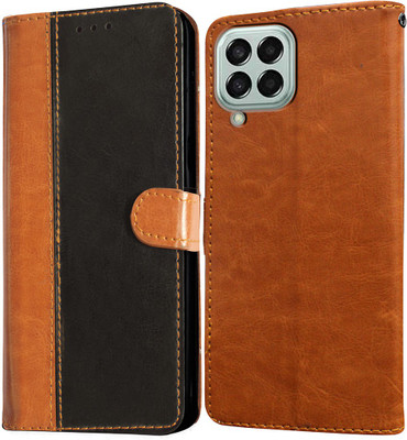 Casotec Flip Cover for Samsung Galaxy M33 5G(Black, Pack of: 1)