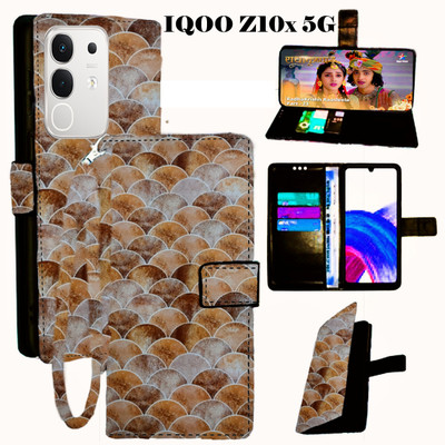 SHANNO Flip Cover for IQOO Z10X 5G(Yellow, Pack of: 1)