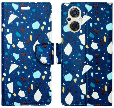 Realgo Flip Cover for Oppo F21s Pro 5G(Blue, Pack of: 1)