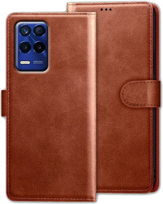 Rofix star Back Cover for REALME 8S 5G(Brown, Dual Protection, Pack of: 1)