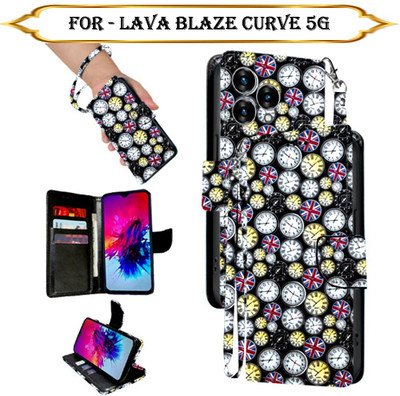 PARGO Flip Cover for Lava Blaze Curve 5G(Multicolor, Pack of: 1)