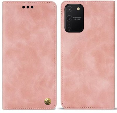 ExclusivePlus Flip Cover for Samsung Galaxy S10 Lite Best Selling | All Side Protection Wallet Back Cover(Pink, Flexible, Pack of: 1)